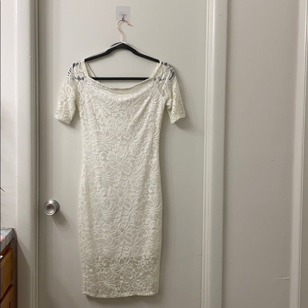 LoveJ : white lace dress (never worn)